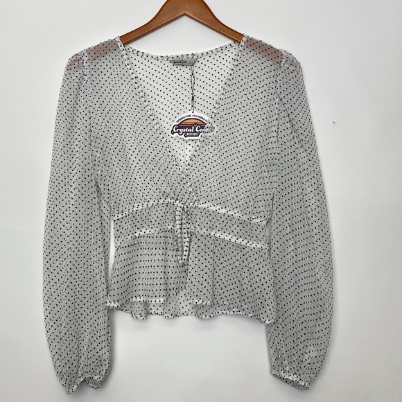 Sheer balletcore polka dot blouse - Picture 4 of 5